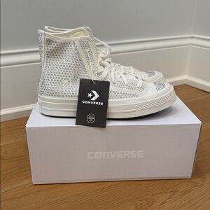 LIMITED EDITION: Converse White High-Tops with Swarovski Crystals (BRAND NEW)